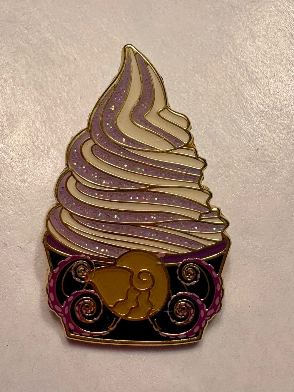 Disney Loungefly Villains Ursula Soft Serve Ice Cream Glitter Mystery Pin